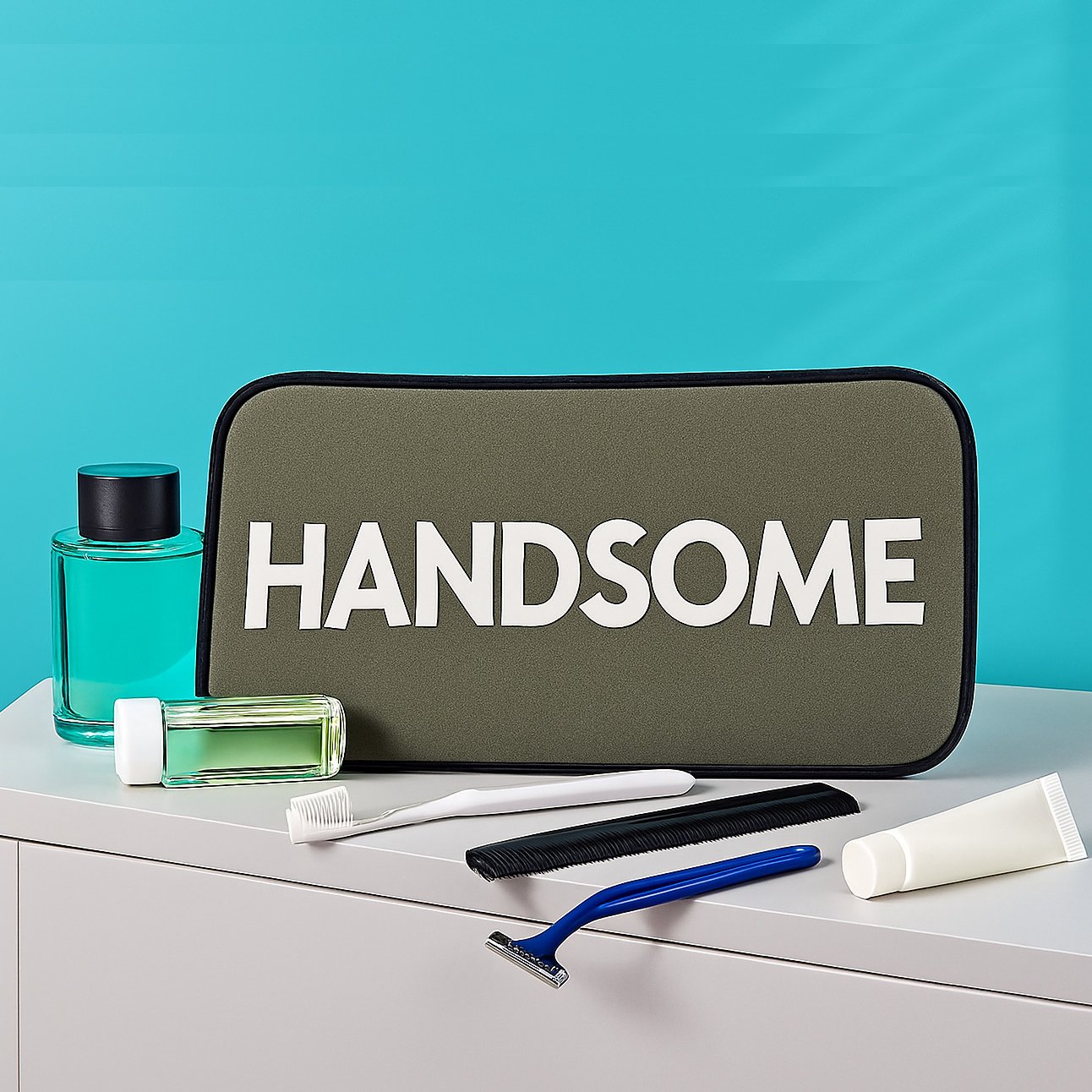 neoprene handsome wash bag